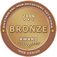 An illustration of a bronze medal. Dated 2006